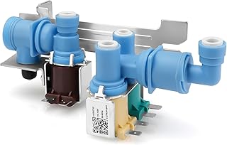 Upgraded 242252702 Water Inlet Valve for Frigidaire Kenmore Electrolux Crosley Refrigerator, Replace 242253002 241734301 WV2702 AP5671757 240321801 K-76150, 1 Year Warranty by PANDEELS