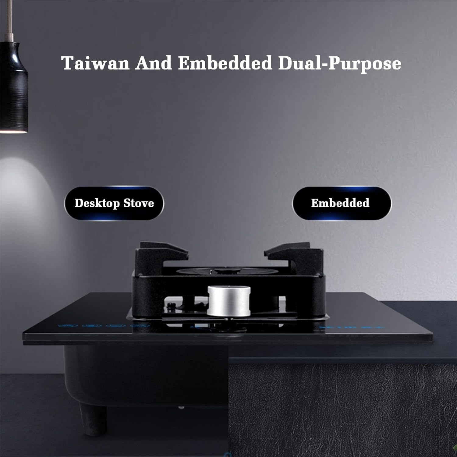 Gas Stove,kitchen Counter Top 5.2KW,Gas/LP Conversion,with Accidental Flameout Protection Device,for Home Kitchen(LPG)