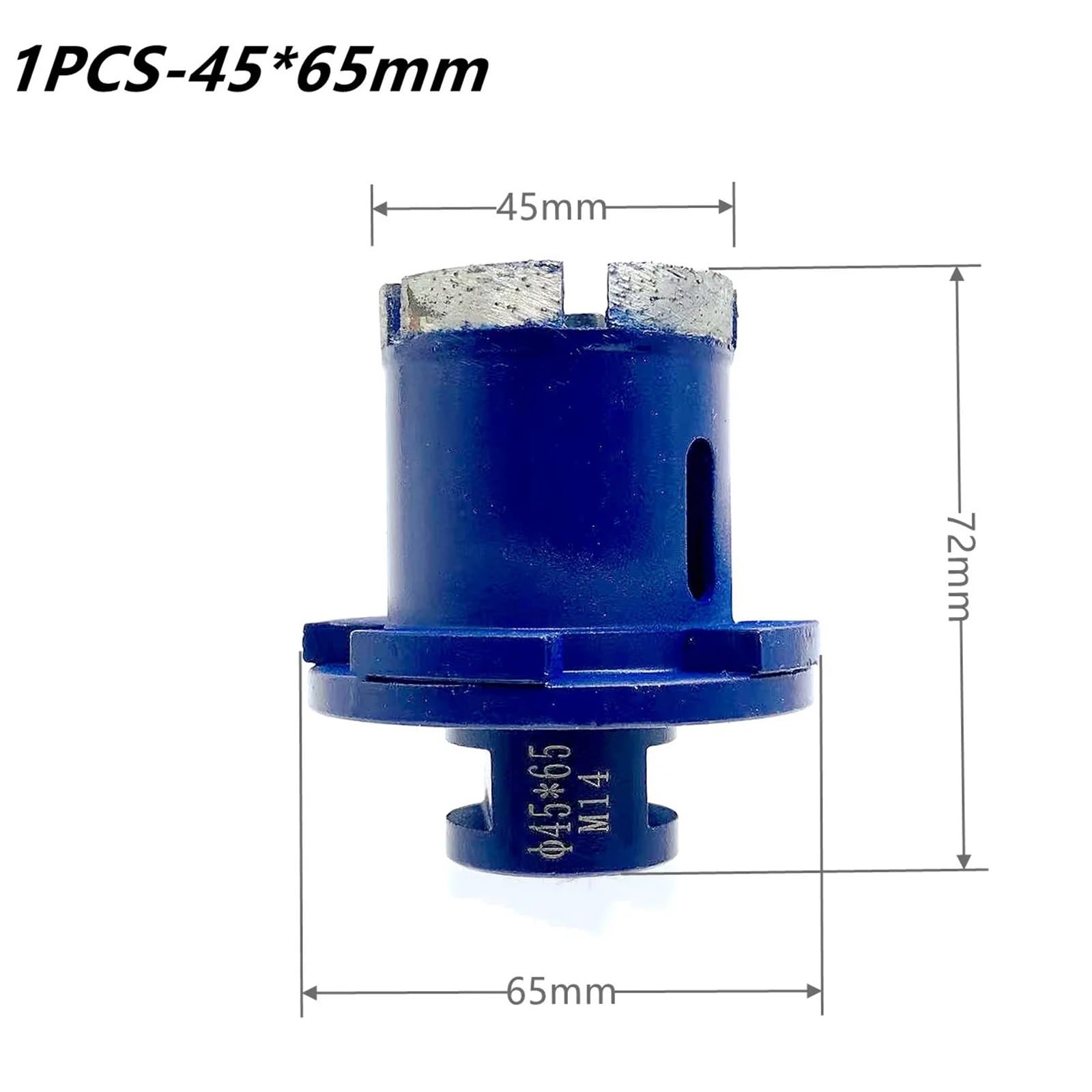 M14 Diamond Double-Layer Drill Bit 1pcs(45-65)