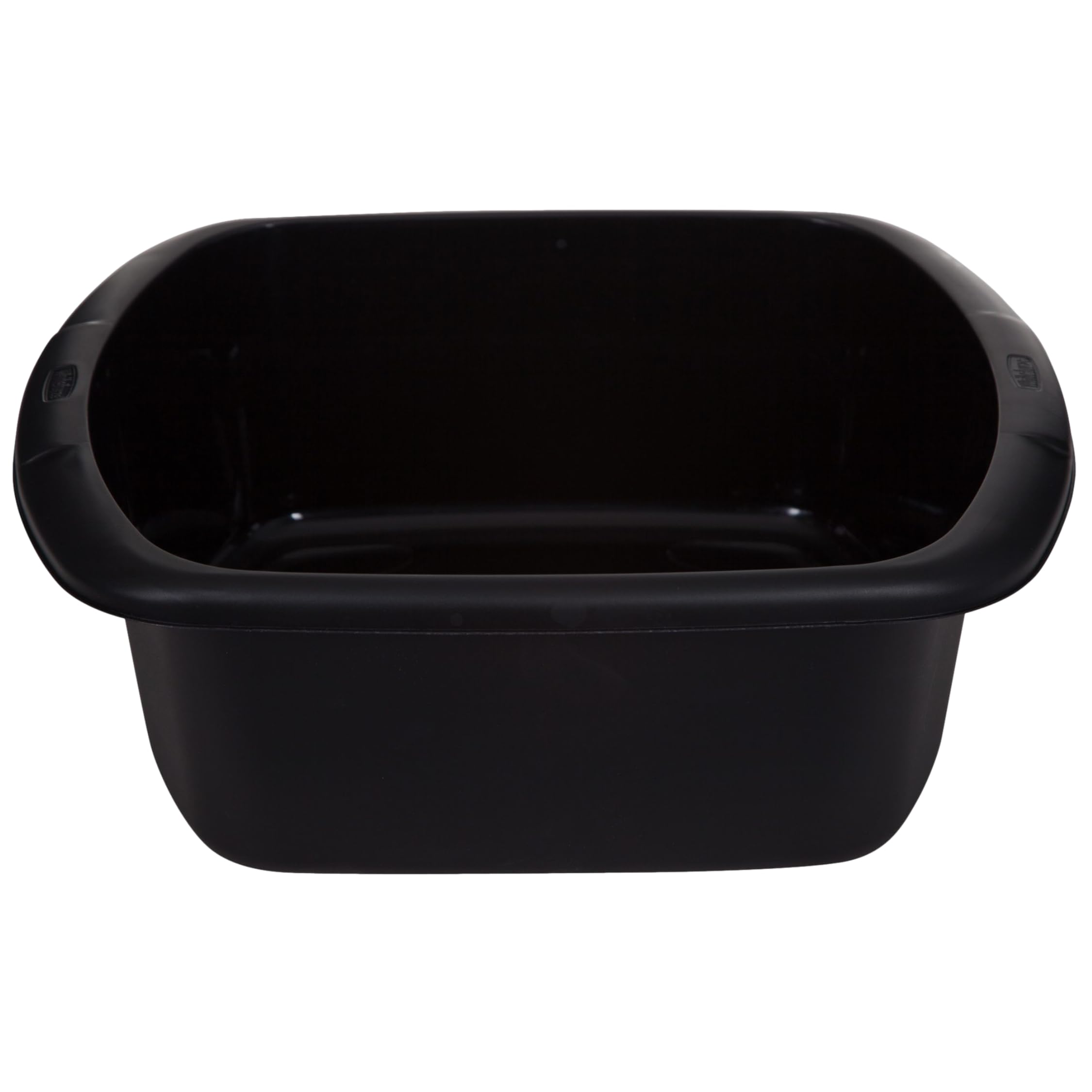 Whitefurze Rectangular Bowl, Plastic, Black, Large
