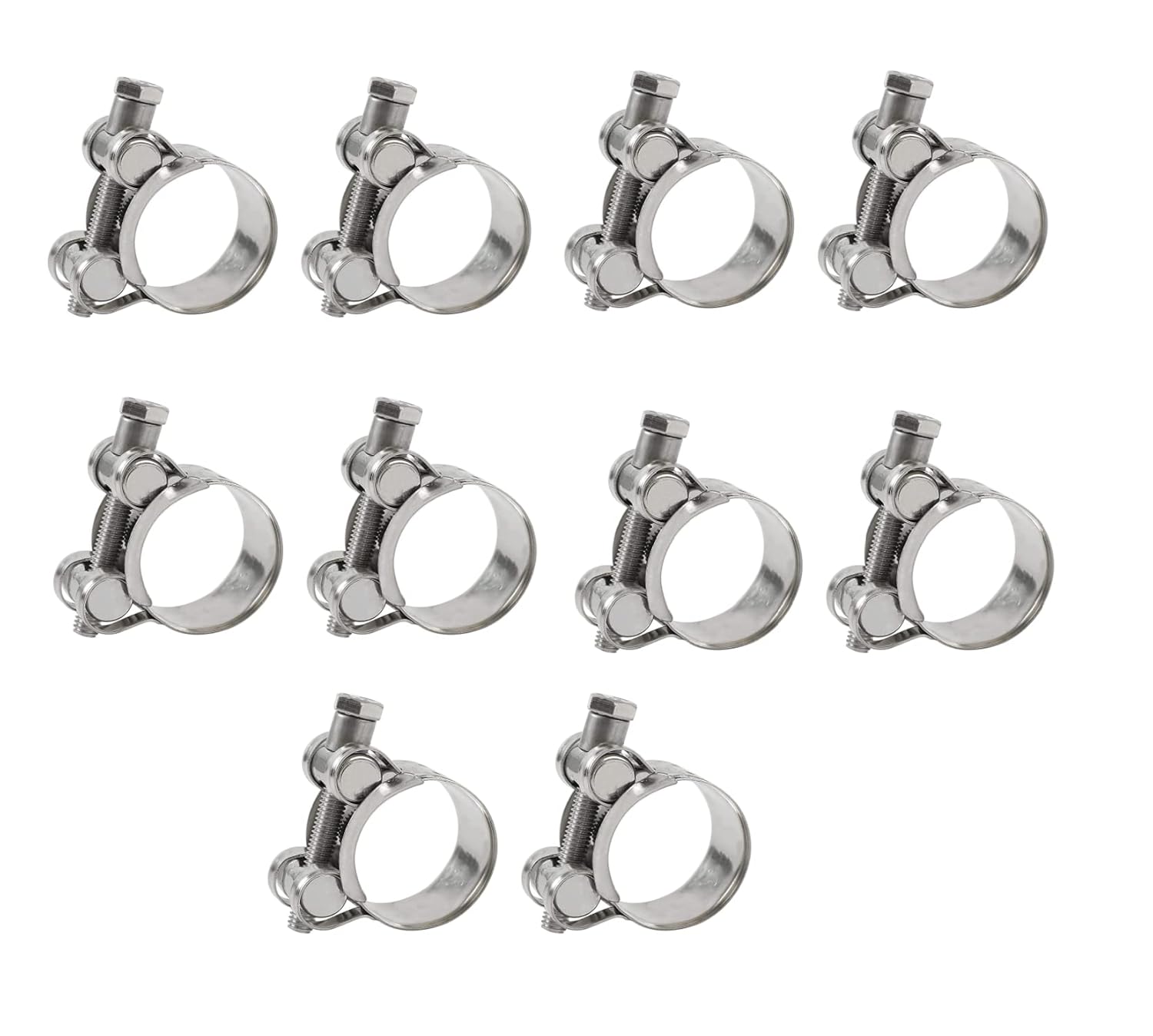 RAWAT SALES 2527mm 304 Stainless Steel Heavy Duty TBolt Hose Clamps
