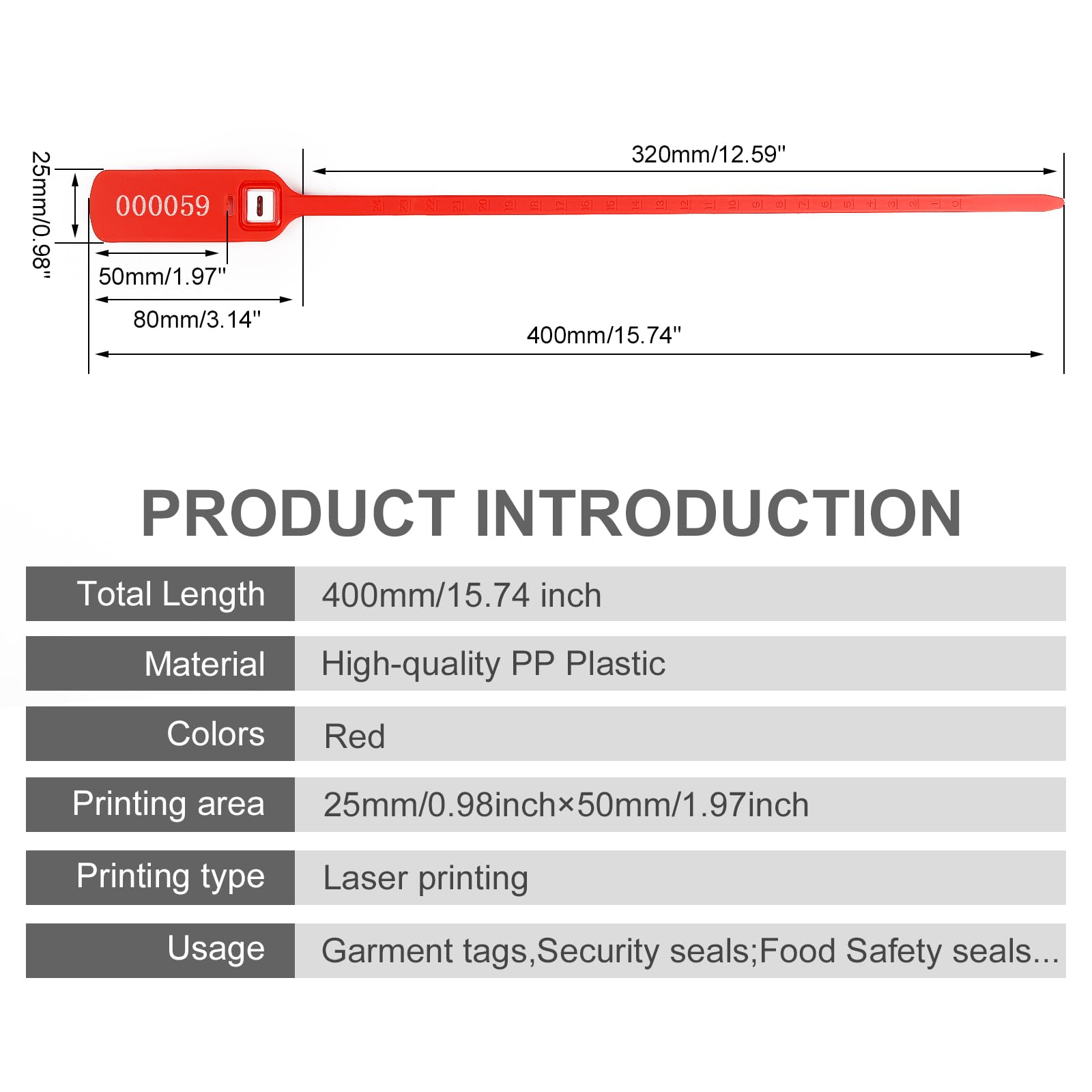 Snapklik.com : Heavy Duty Plastic Seals Tamper Truck Trailer Seals ...