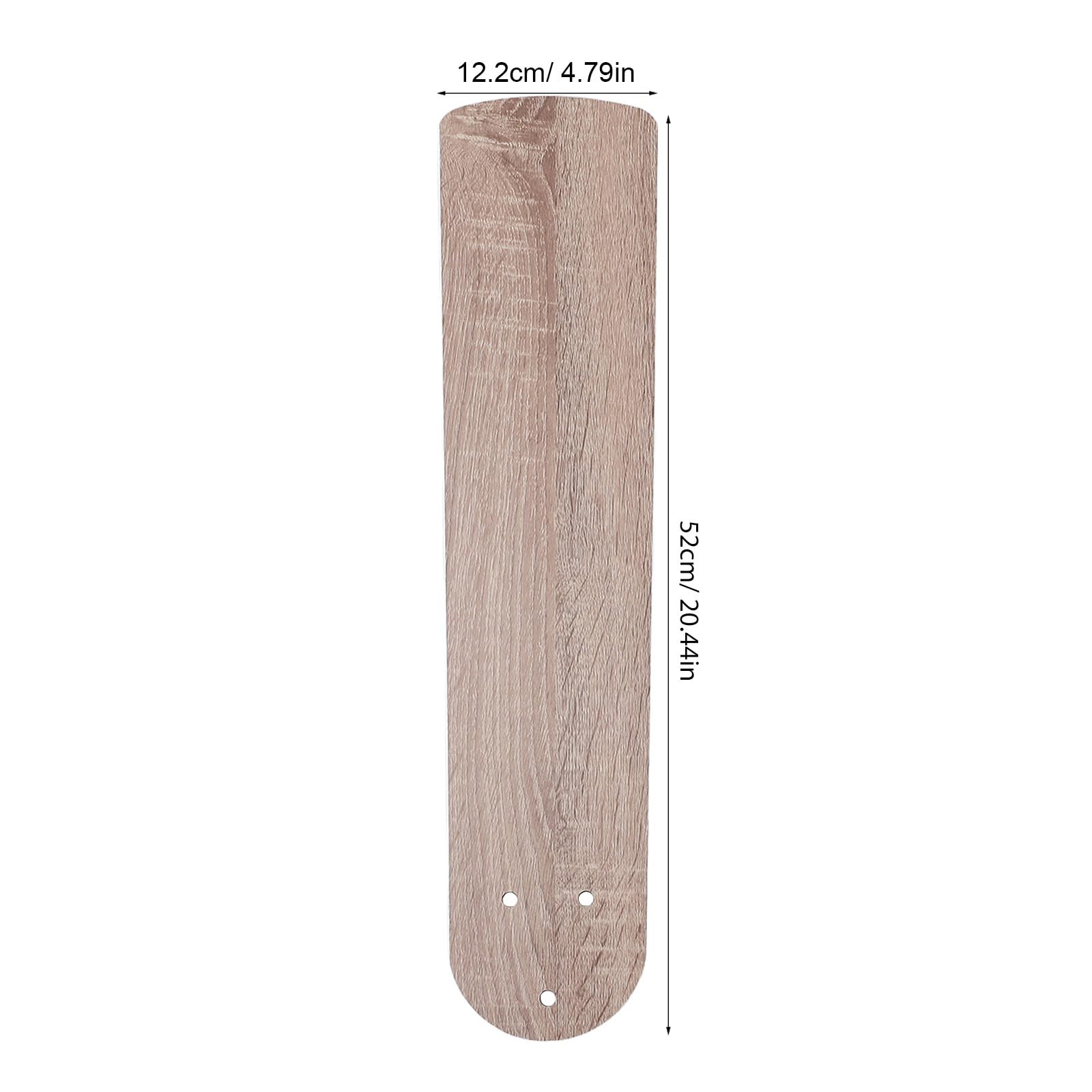 5 pale di ricambio per ventilatore a soffitto in legno rustico - Bracci con pale in legno tradizionali - del ventilatore verniciabili per cucina e sala da pranzo 20,47x4,8"