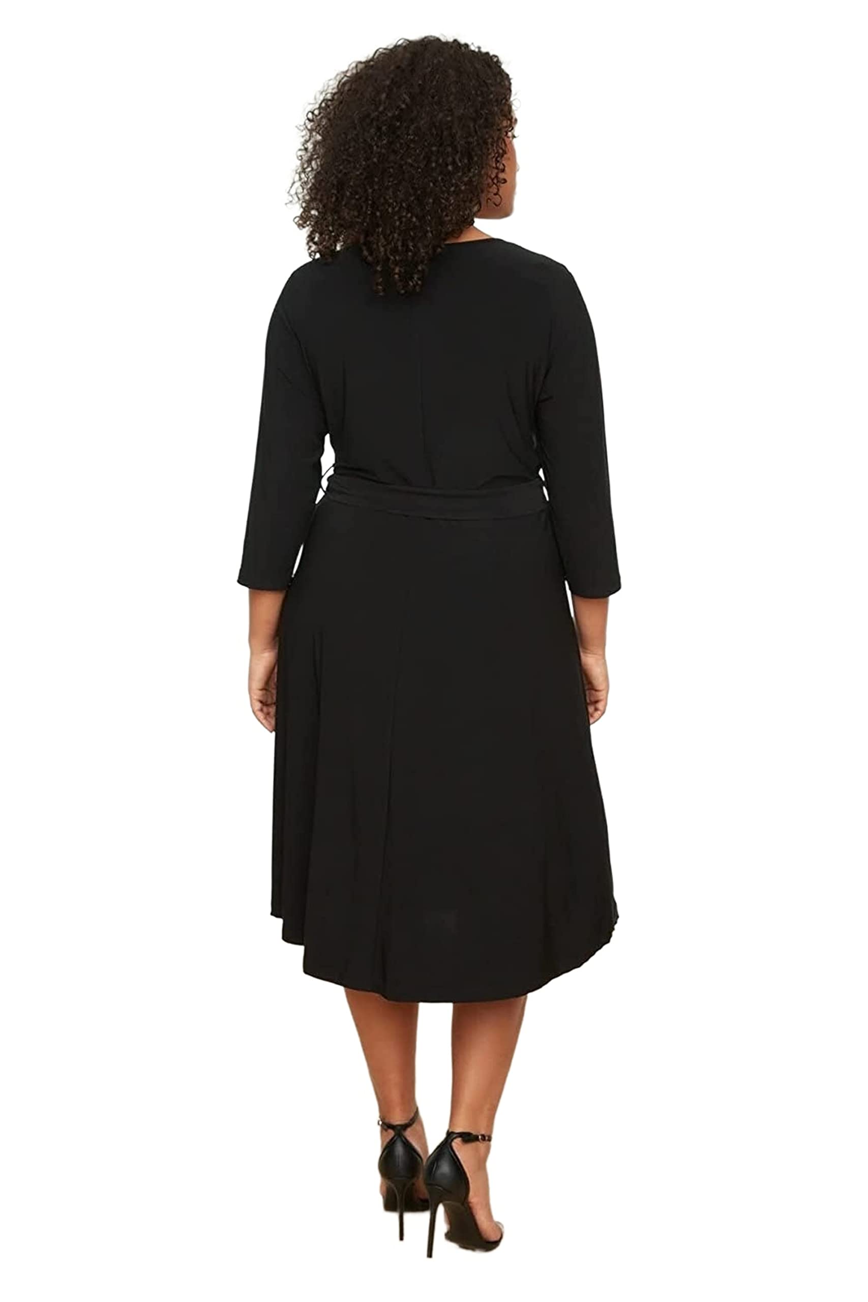 Trendyol Midi A-Line Regular Plus Size Dress Vestidos para Mujer