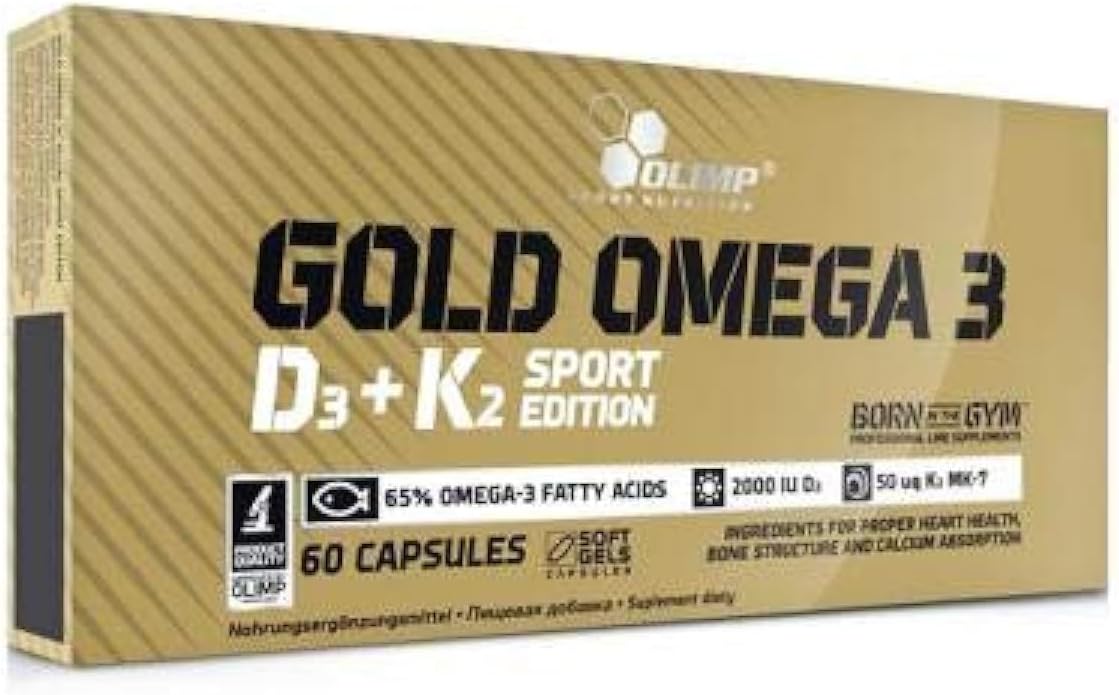 Olimp Gold Omega 3 D3+K2 Sport Edition 60Kaps EN,ES,IT