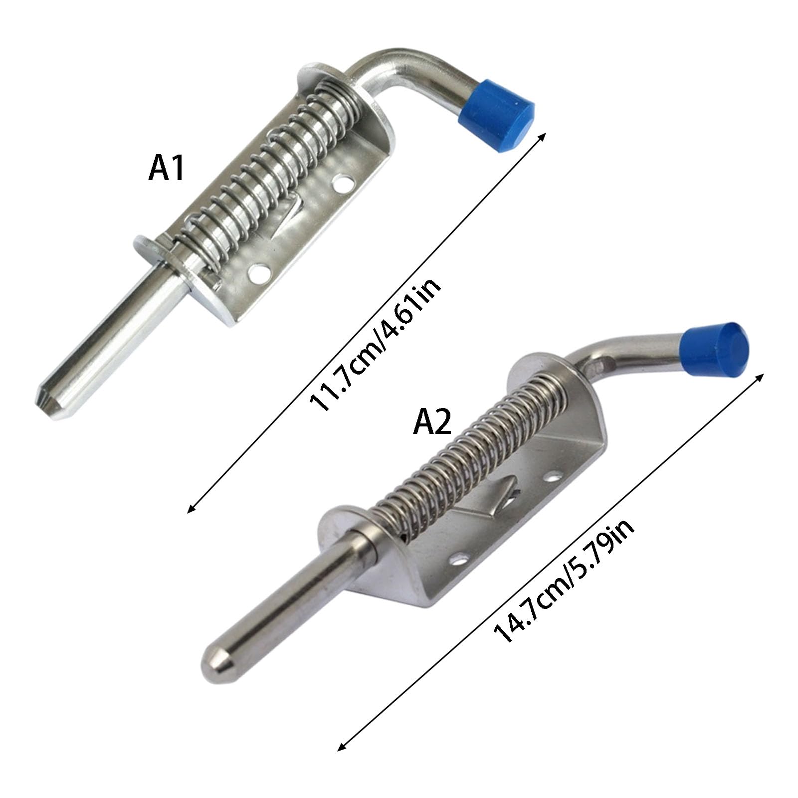 Pestillo de resorte para autocaravana, pasador de puerta de acero inoxidable 304 para cajones de remolque, puertas de gabinetes y compartimentos de almacenamiento Pasador de pestillo para autocaravana