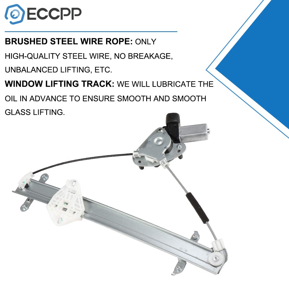 ECCPP Front Left Driver Side Power Window Regulator with Motor Assembly Replacement fit for 2010-2014 Outback 2010-2014 Legacy Replace 61041-AJ03A 61041AJ03B 751-345