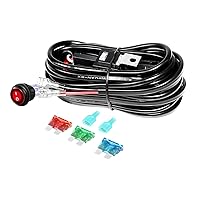 Vista 14 de RIGIDON Kit de mazo de cables de barra de luz LED, interruptor basculante de 12 V, 18 AWG, relé de alimentación, cable automotriz para barra de luz