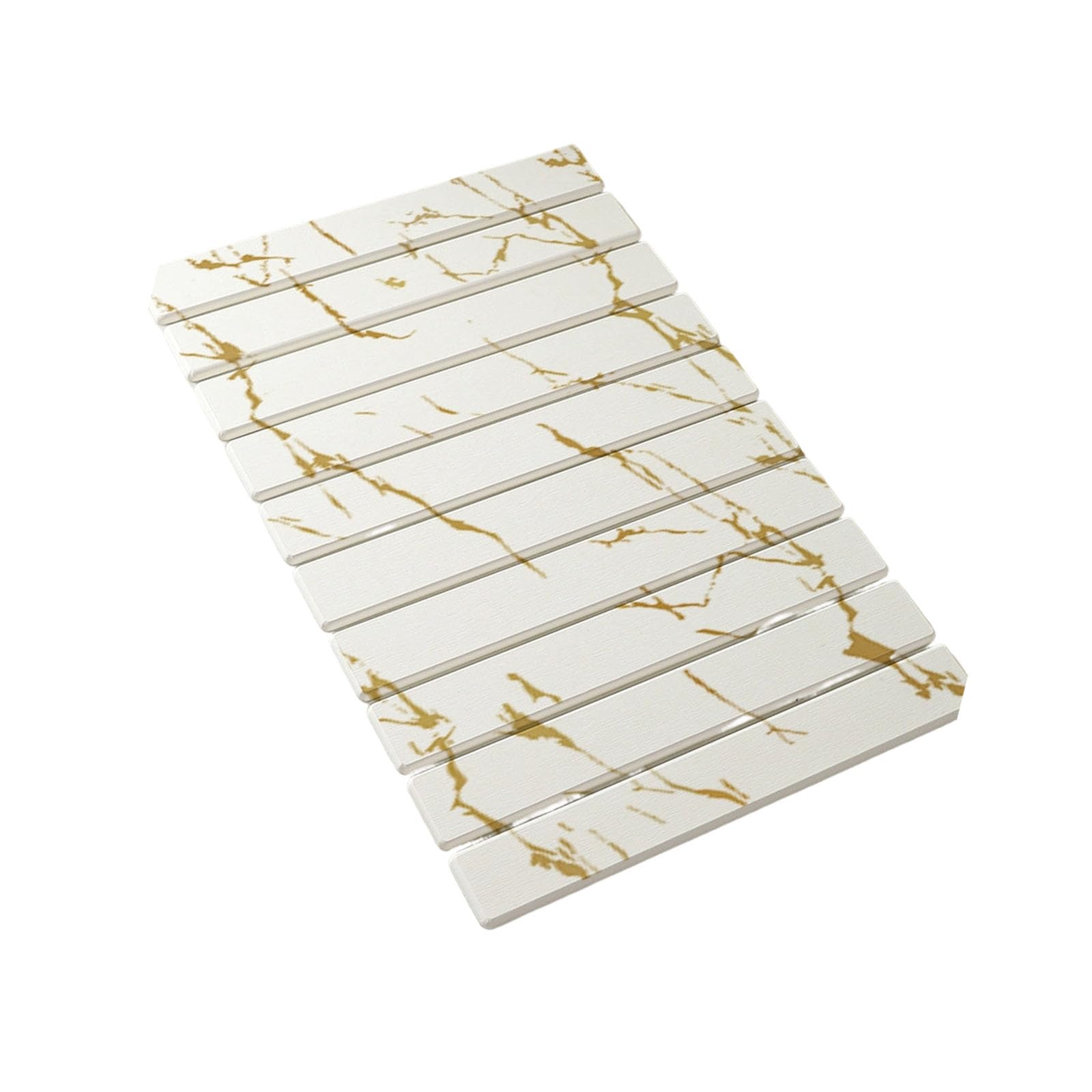 Tapis pliable Terre 60 x 39 cm, modèle marbre doré