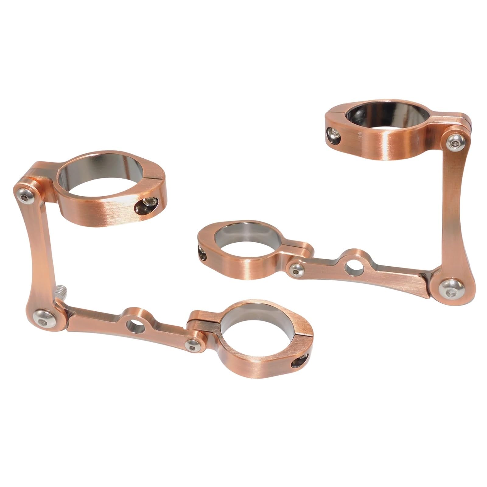 Poausjwy D Rack Roll Cage 39Mm-41Mm Motorcycle Cnc Fork Tube Holder Headlight Bracket Mount Fit For Harley Touring Sportster Yna Chopper Bobber(D)