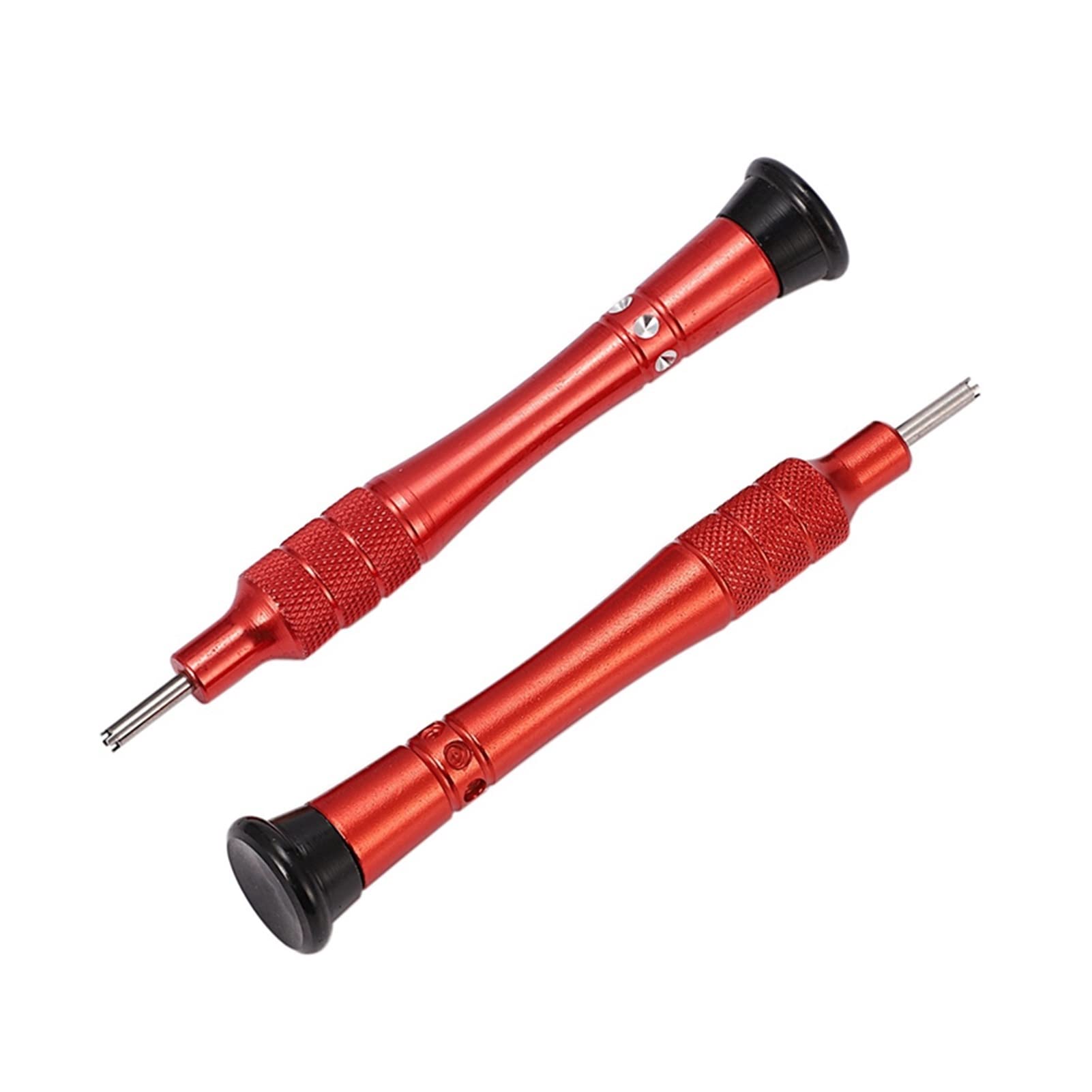 2 Paar 4 Zinken 5 Zinken 2,75 mm Klingen Präzisionskompatibel mit RM-Schraubendreher, rotes und silbernes Uhrenreparatur-Werkzeugset (L)