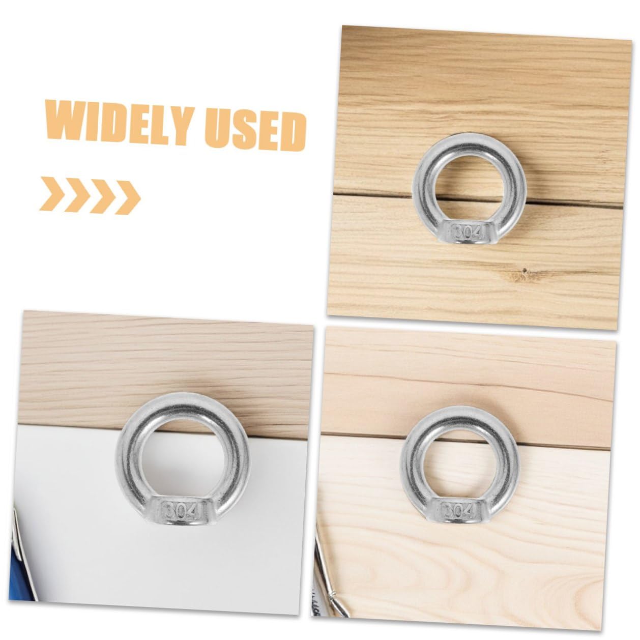 8pcs Stainless Steel M8 Ring Shaped Lifting Eye Nuts for Boats