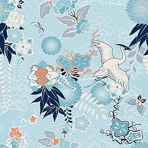 Papier peint de qualité supérieure fleurs de grue kimono grand format