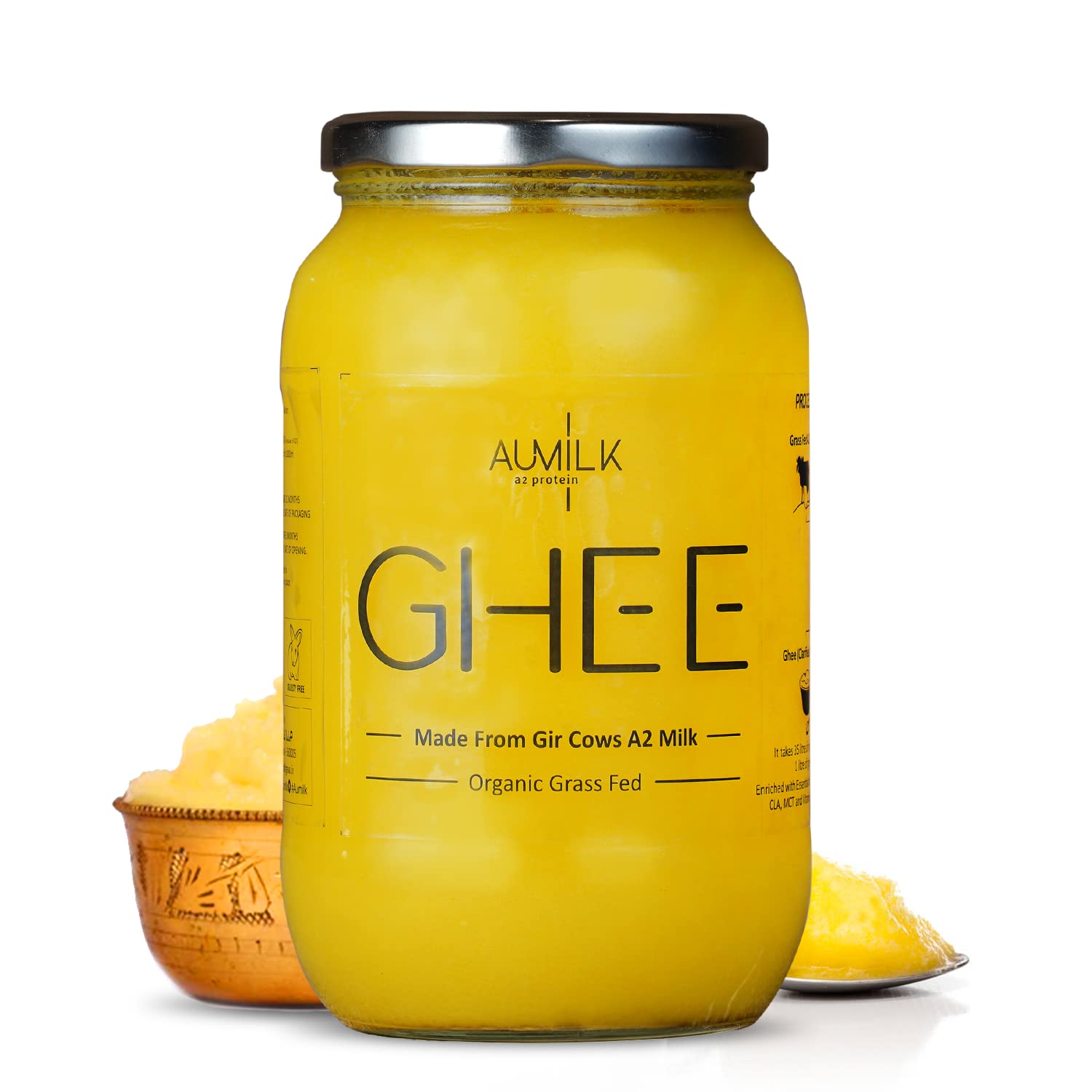 See full amazon price history chart for AUMILK A2 Gir Cow Bilona Desi Ghee 1L | Organic Grassfed, Cruelty-Free | Curd-Churned Cultured Ghee | Natural, Pure & Traditional Makhan Based Premium Ghee (1000 ml) AUMILK A2 Gir Cow Bilona Desi Ghee 1L | Organic Grassfed, Cruelty-Free | Curd-Churned Cultured Ghee | Natural, Pure & Traditional Makhan Based Premium Ghee (1000 ml) (B0BPHY3Y4Y) Amazon Price History, Amazon Price Tracker
