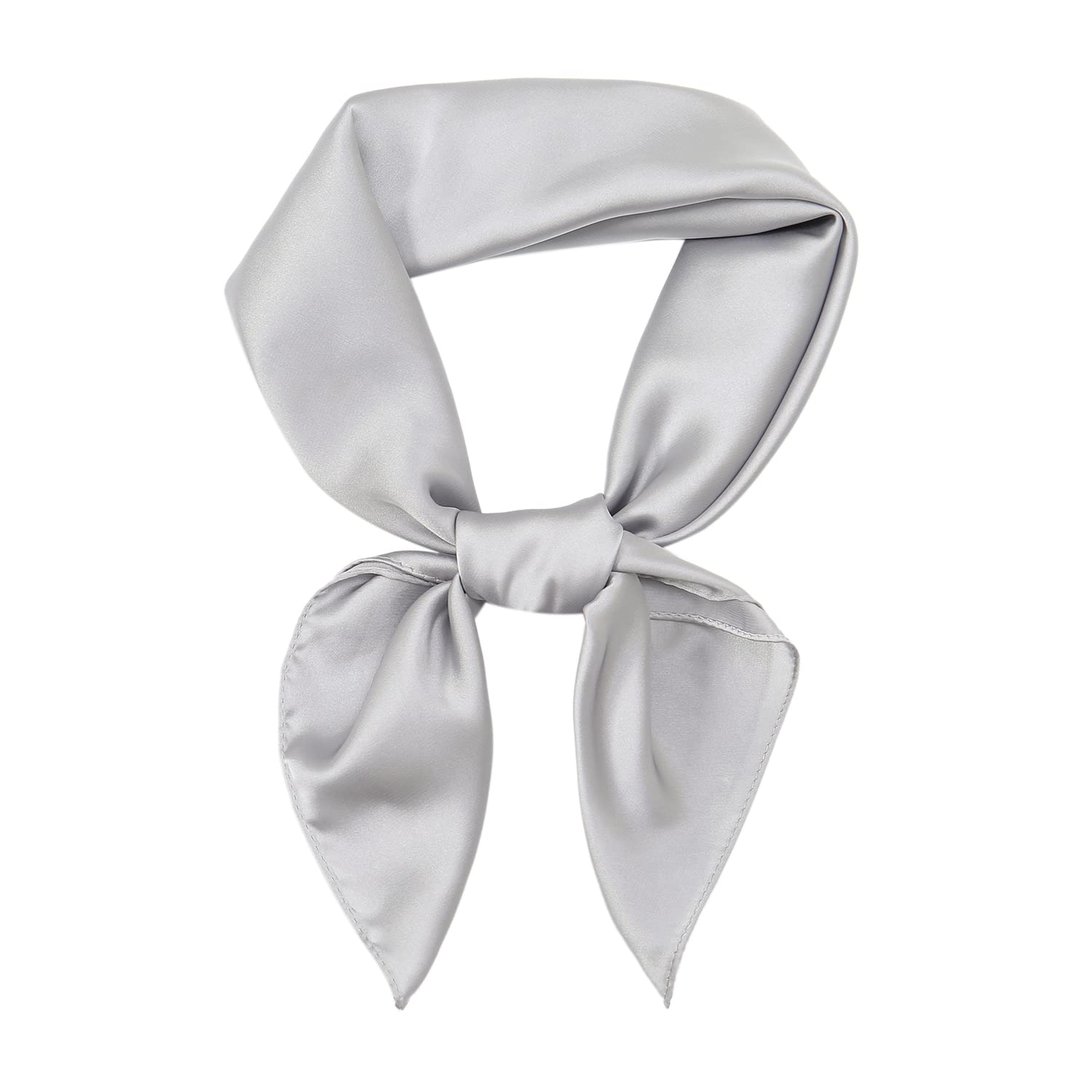 RIIQIICHY Seidentuch Damen Bandana Kopftuch Sommer Schals & Tücher Haarschal Halstücher Quadrates 70x70cm
