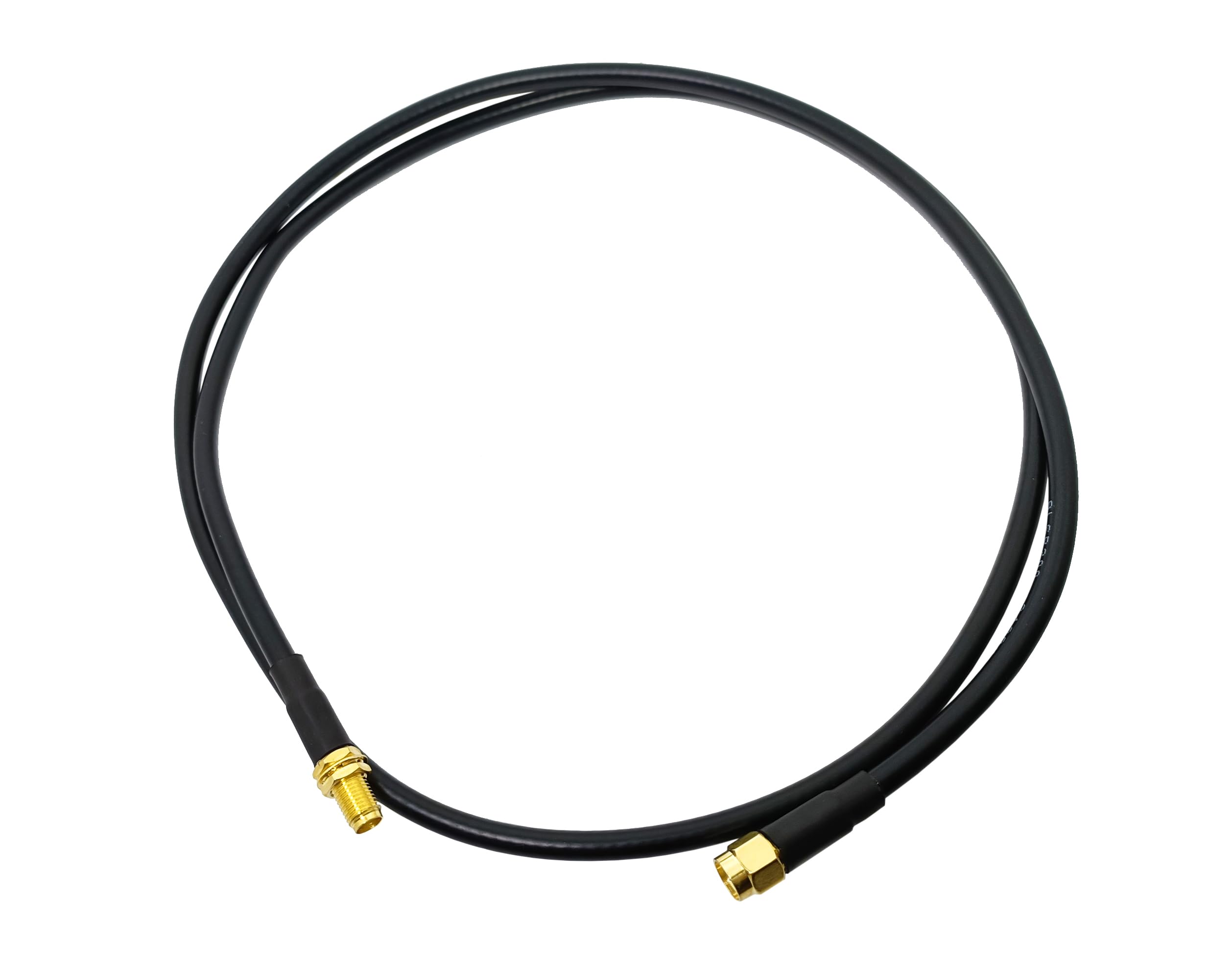 Câble de raccordement Coaxial LMR200-câble d'extension de cloison mâle à femelle for utilisation de réseau sans fil et de vidéosurveillance(1ft)