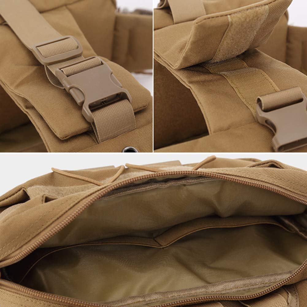 Borsa da Sella per Cani Zaino Tattico con Imbracatura per Cani Gilet No Pull Regolabile con Maniglia per Viaggi Campeggio Escursioni con 2 Tasche Laterali Capienti (Color : Green)