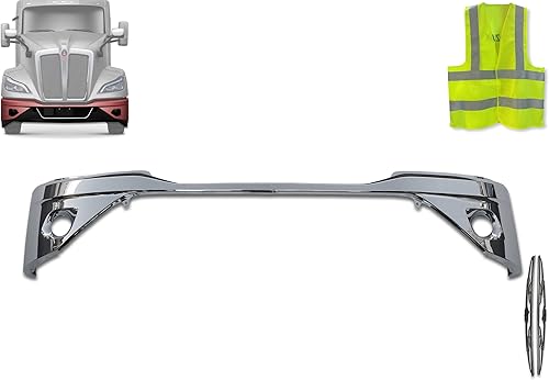 Miniatura 1 de Kozak Juego de fundas cromadas para parachoques con agujero para lámpara antiniebla (lado izquierdo del conductor y lado derecho del pasajero) para