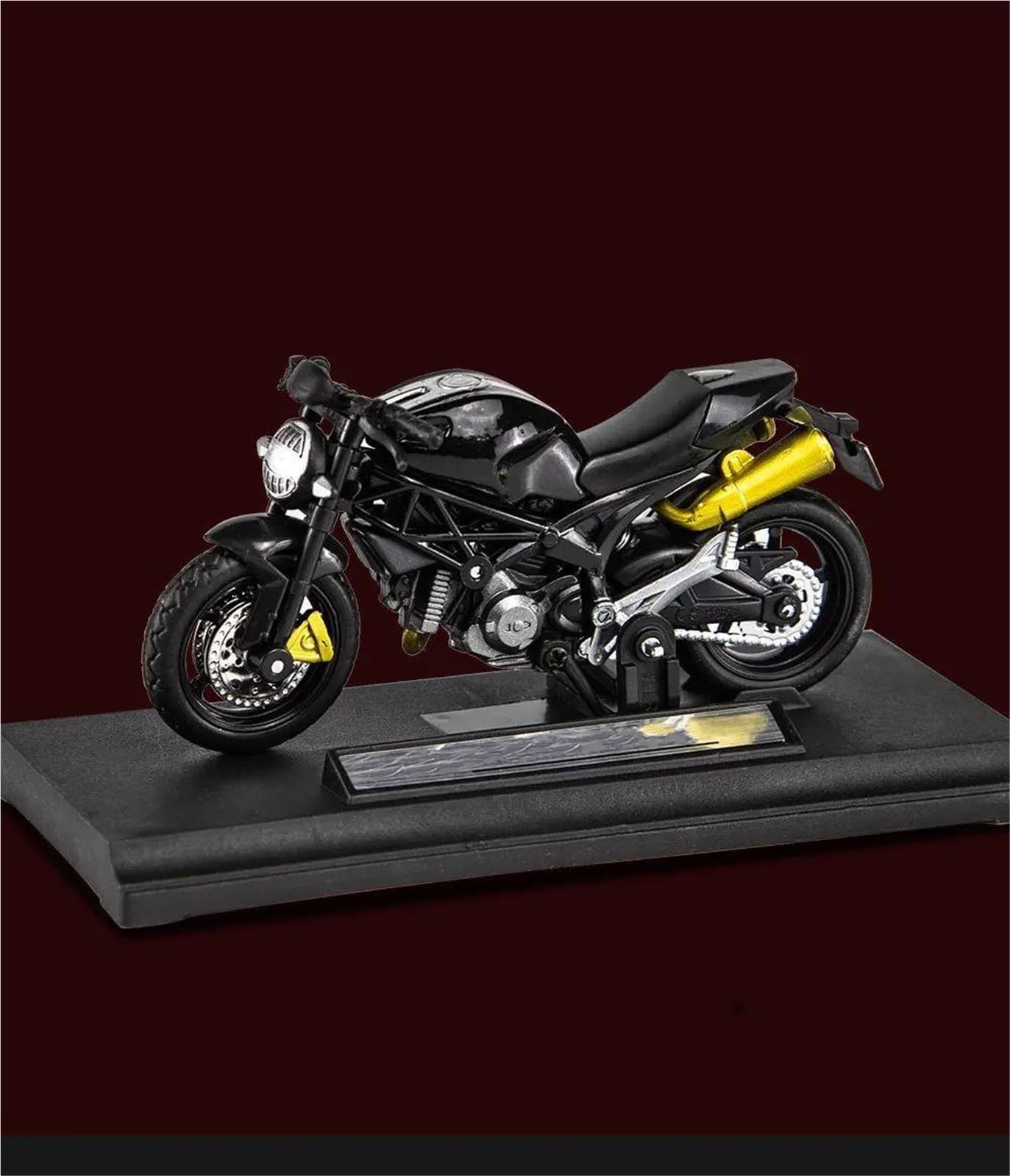 Maßstabsgetreues Motorradmodell Simulation 1/18 Maßstab Für Ducati Monster 795 Off Road Motorrad Legierung Modell Druckguss Fahrzeug Spielzeug Geschenk(Nero)