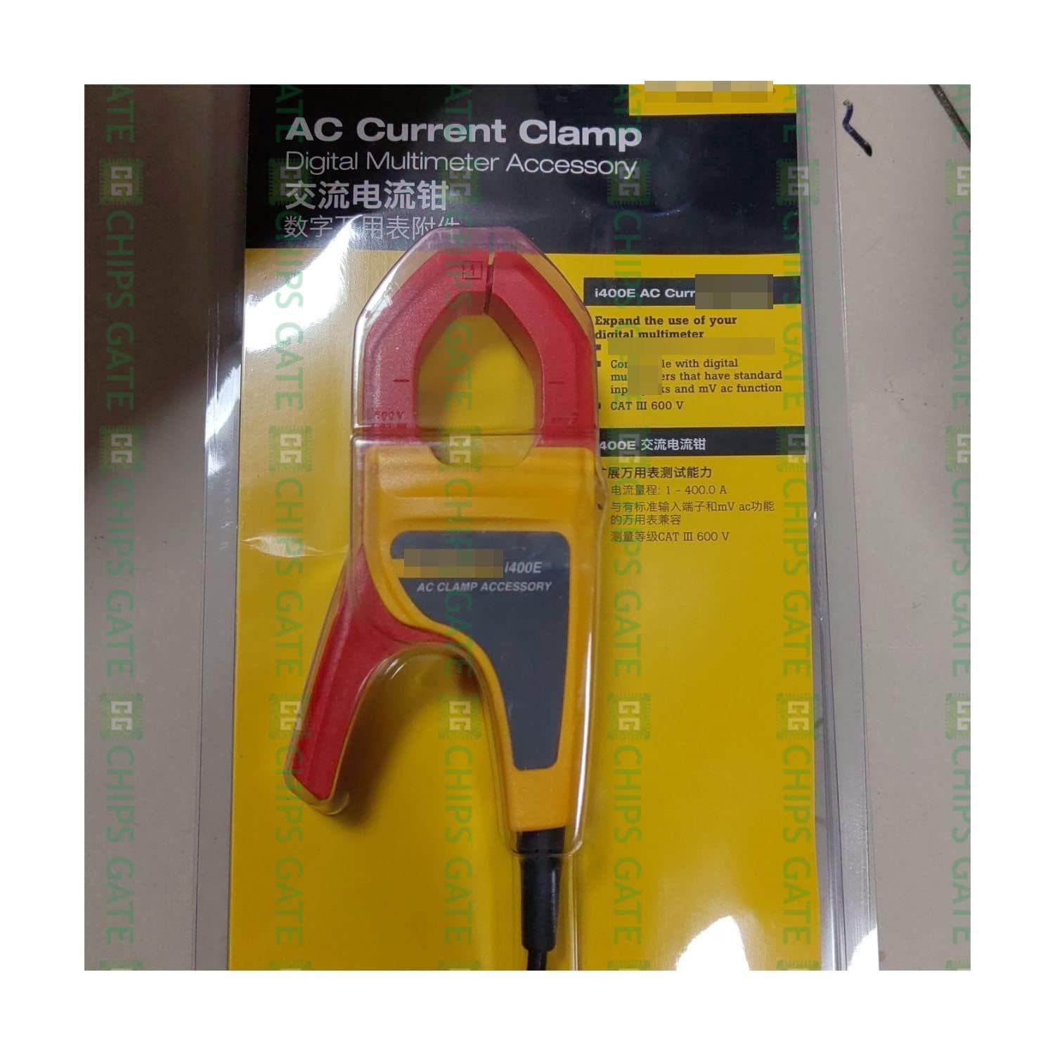 I400E 400A AC Current Clamp 4 mm Banan Plug for Multimeter 101 15B+ 17B+