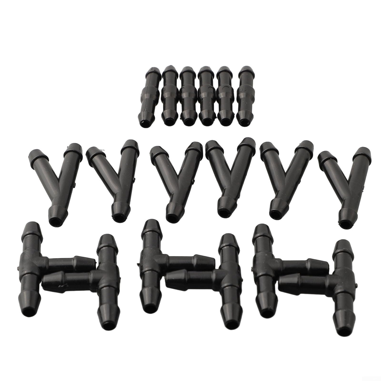 Potubi One Color Car Windshield Washer Hose Connector Kit 18Pcs
