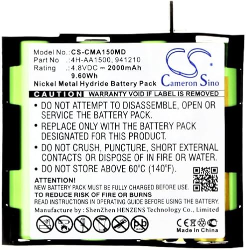 Miniatura 2 de Cameron Sino 2000mAh Ni-MH Compex 4H-AA1500 Baterías de repuesto de alta capacidad para Compex Mi, Mi-Sport, MI-Fitness, Runner, Enegry Mi-Ready,
