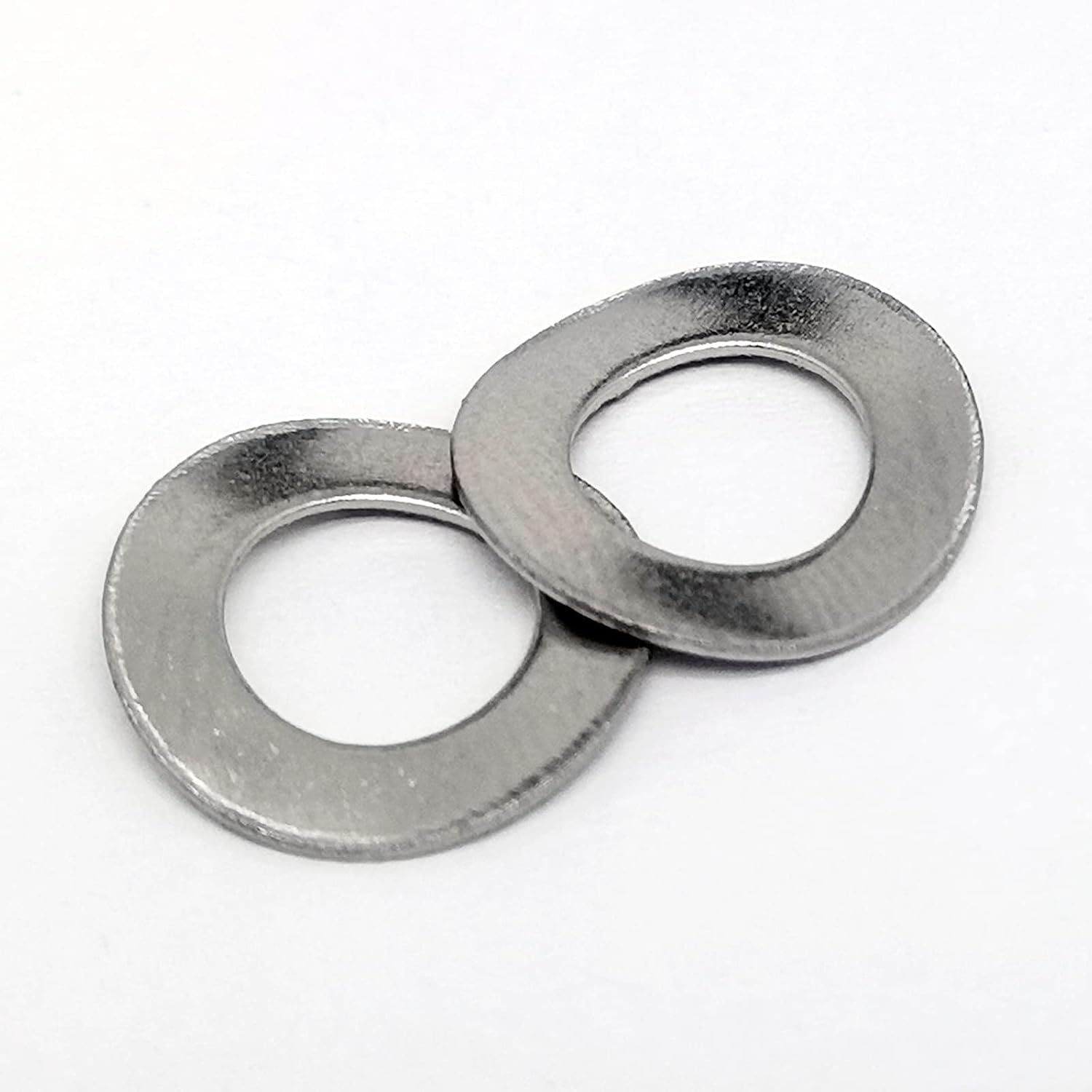 M6 304 Stainless Steel Wave Spring Washer Spring Lock Washer Gasket Assortment Kit(100pcs)