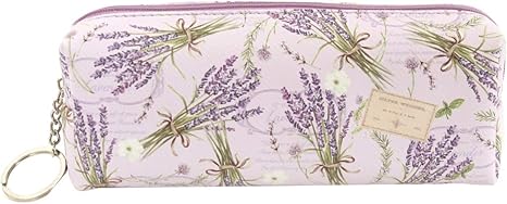 Amazon Co Jp ジャストウィロー ポーチ ラベンダー柄 ペンポーチ ナチュラル 7 5 18cm ホーム キッチン