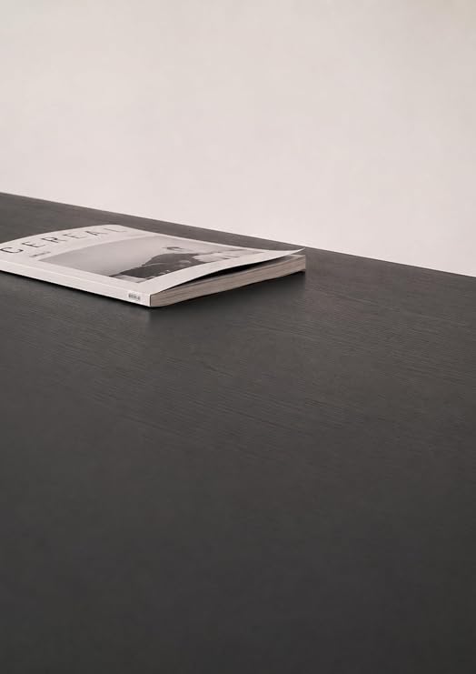 Siyah Masif Ahşap Konsol, Pirinç Kulplu, Tek Çekmeceli, Minimalist Dresuar, 120x40x80 cm