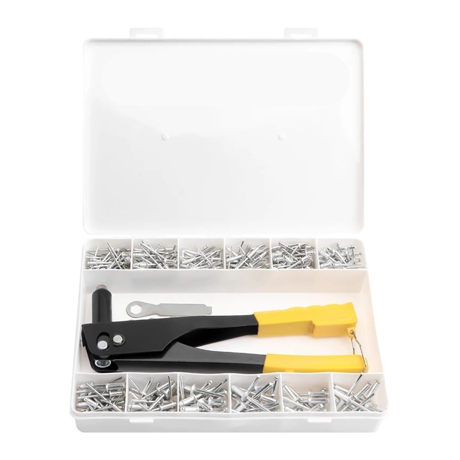 Bcxzppqdl 380Pcs 380/200/120/60Pcs Heavy Duty Riveter Set Hand Riveter Set Blind Rivet Pliers Gun Diy Rivets Nut Automotive Tools(380Pcs)