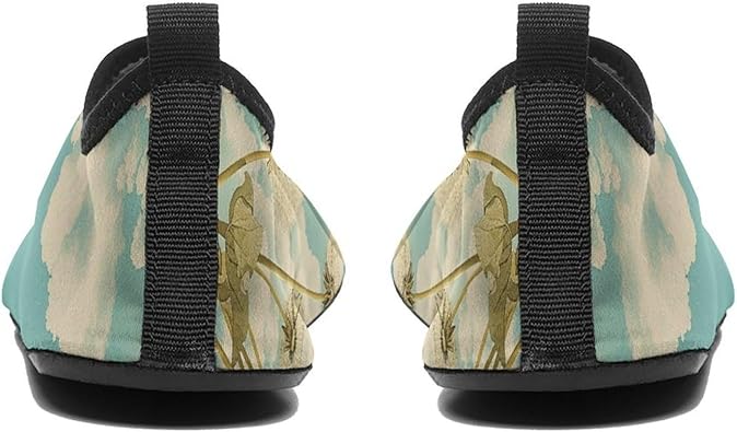 Water Shoes for Women Men Clouds and Dandelions Water Sports Shoes Slip-on Breathable Lightweight Athletic Aqua Sock 11/12men