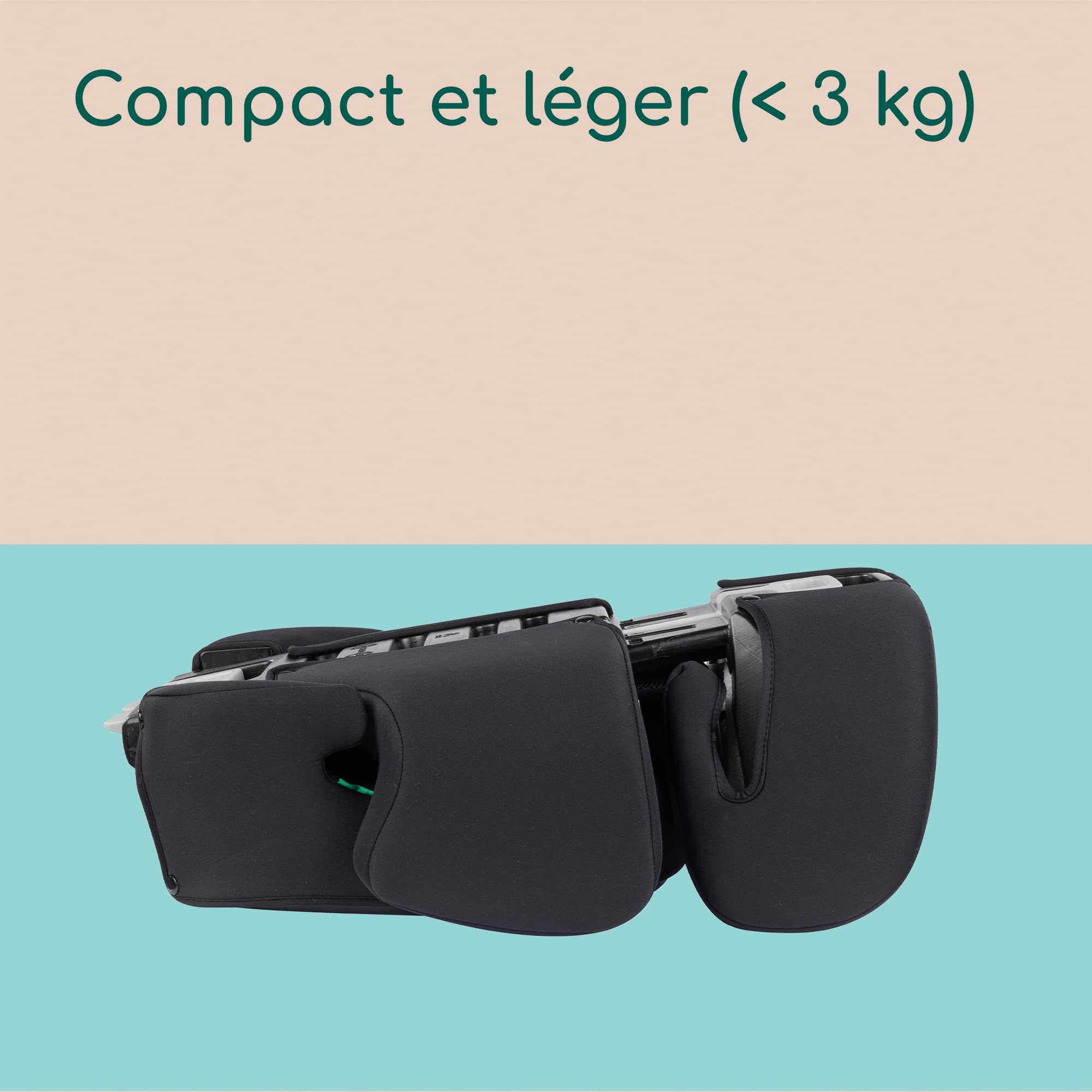 Bebeconfort Road Safe i-Size, Siège auto réhausseur, i-Size, Installation avec la ceinture de sécurité, de 3 ans et demi jusqu'à 12 ans, 15-36 kg, 100-150 cm, Full Black