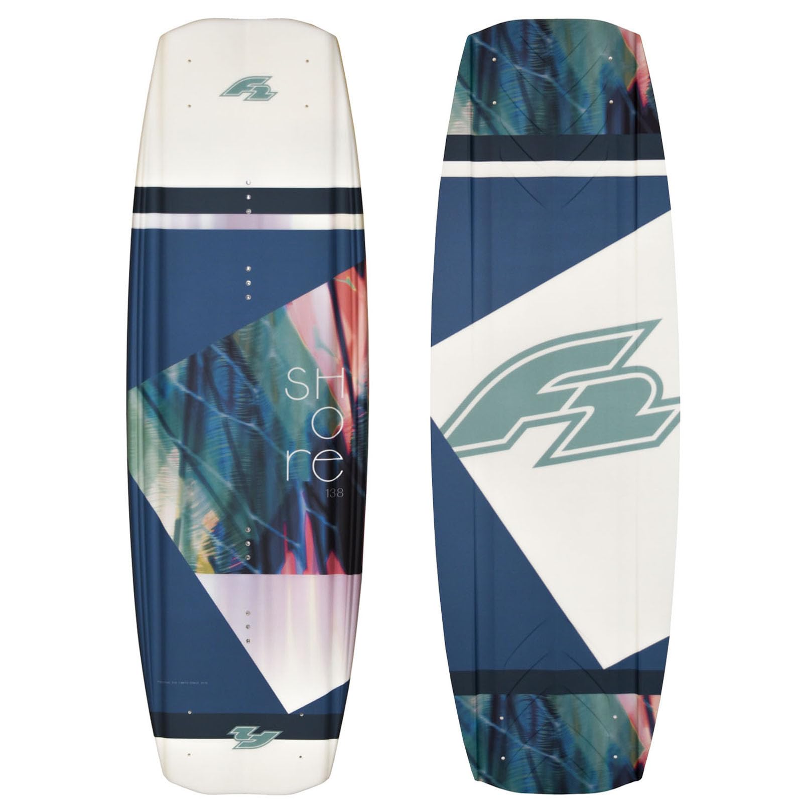 F2 Set Wakeboard Shore Aqua 144cm mit Wakebindung Team Boot L/XL