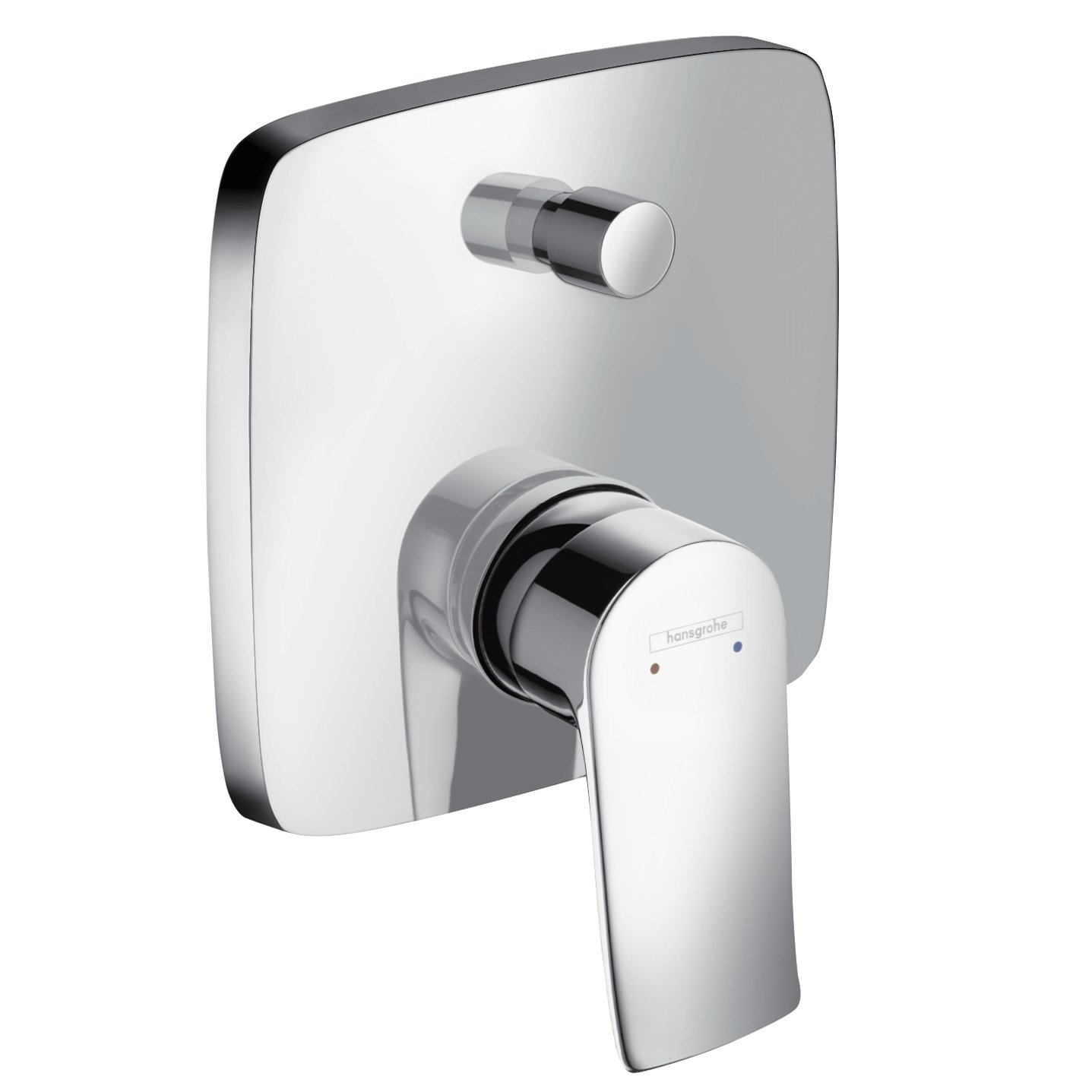 Mitigeur bain douche encastré hansgrohe Metris chrome 31451000 au design épuré