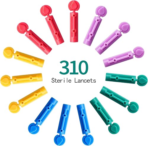 Miniatura 9 de CareLiving Lancetas para pruebas de diabetes  Lancetas diabéticas de calibre 30 para análisis de sangre y pruebas de glucosa  Se adapta a la mayoría