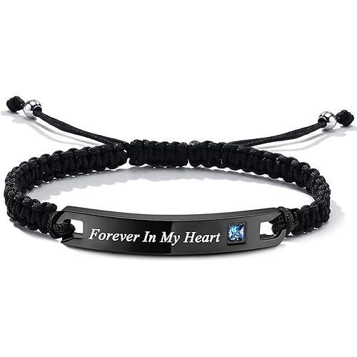 Hearbeingt Classic Crystal Urn Bracelet for Ashes Cremation Jewelry for Women Men Stainless Steel Adjustable Memorial Bangle Ash Holder for Human Pets Keepsake Jewelry Gift of Loved Ones with Fill Kit