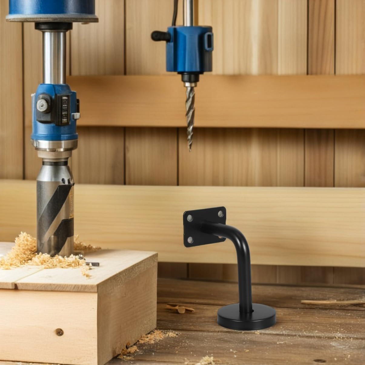 6pcs Stainless Steel Handrail Bracket Set for Indoor Stairs Wall-Mounted Support Stair Railing Brackets Sturdy Design for Easy Installation