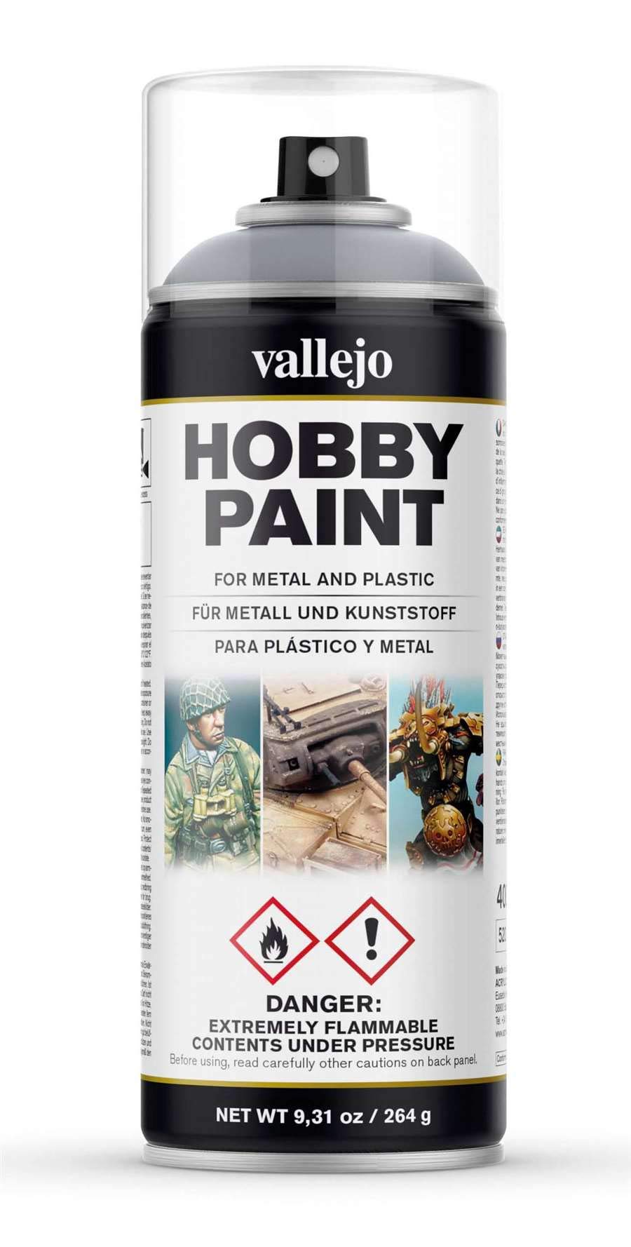 Pintura Acrílico Politec Hobby Metálico Gris 23517 60 Ml | Papelería