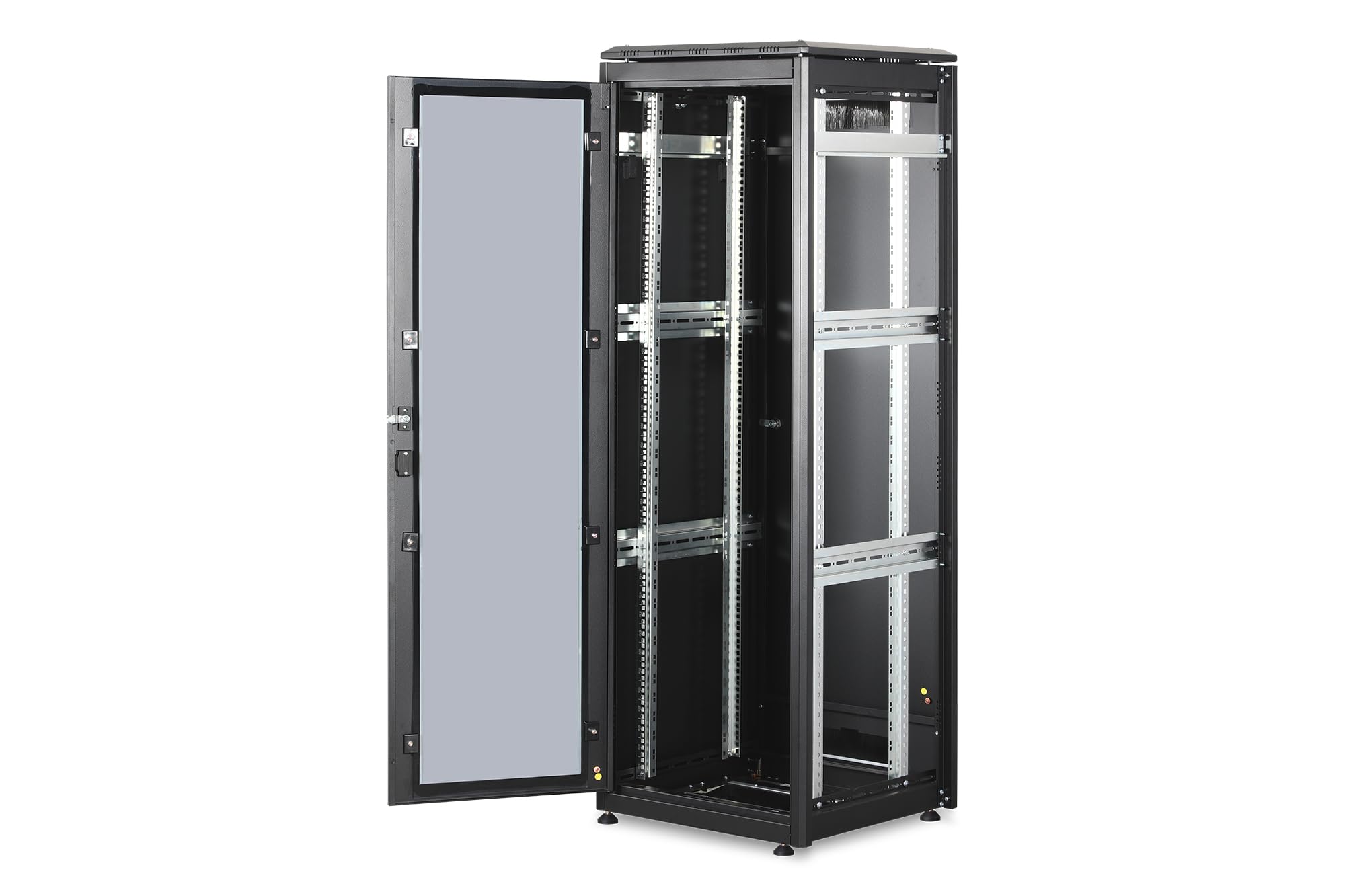 DIGITUS Armadio di rete 19" 36HE - 60 x 60 cm - Serie Unique - Portata 800 kg - Profondità utile 543 mm - Nero