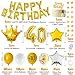 40 Cumpleaños Decoraciones para mujeres hombres, HAPPY BIRTHDAY 40 Globos Foil, Globos...