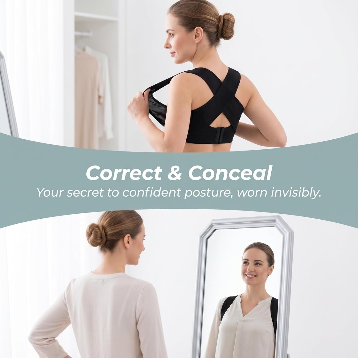 Lumbar Brace Posture Humpback Relief Posture Brace Breathable for Comfort