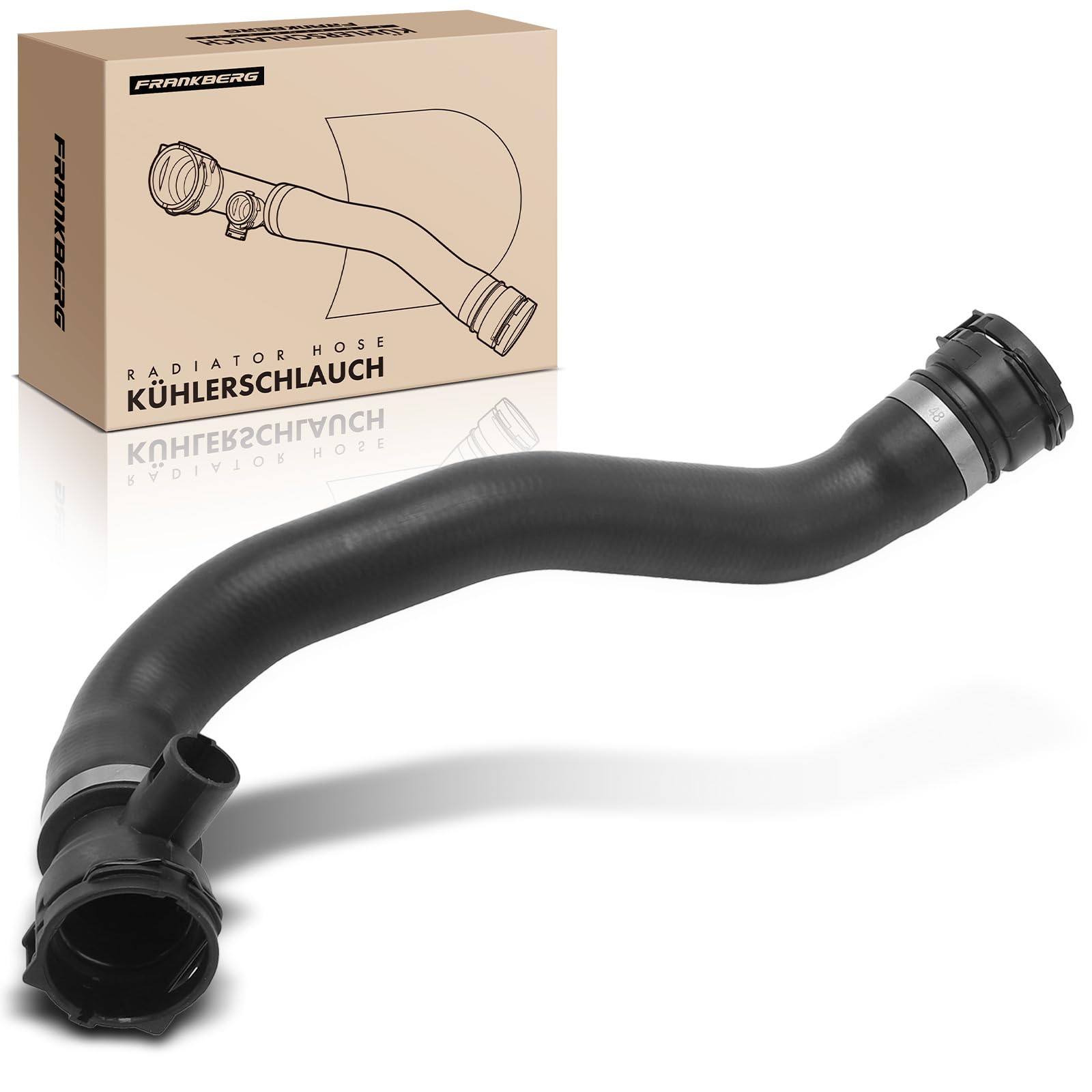Frankberg Tubo refrigerante Tubo Motore Compatibile con Serie 5 E60 520i Serie 5 E60 525i Serie 5 E60 530i Serie 5 Touring E61 525i Serie 7 E65 E66 E67 730i Li Replace# SK121377,17127519257