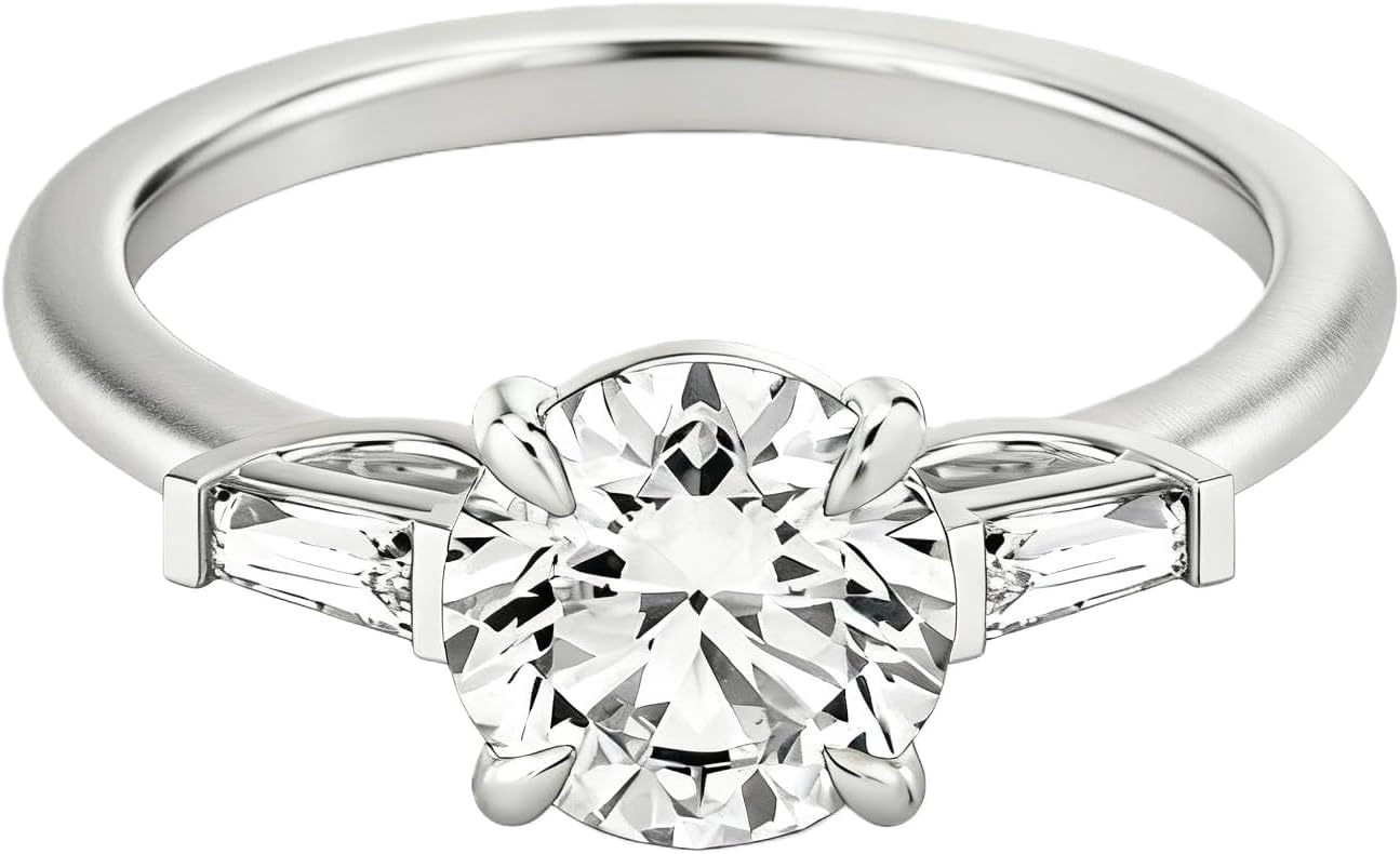 DOVRAN 10K 14K 18K Gold Lab Grown Diamond Ring,Engagement Wedding Promise Ring for Women,IGI Certified D Color VVS1 Clarity,1-5 Carat Size 3-14