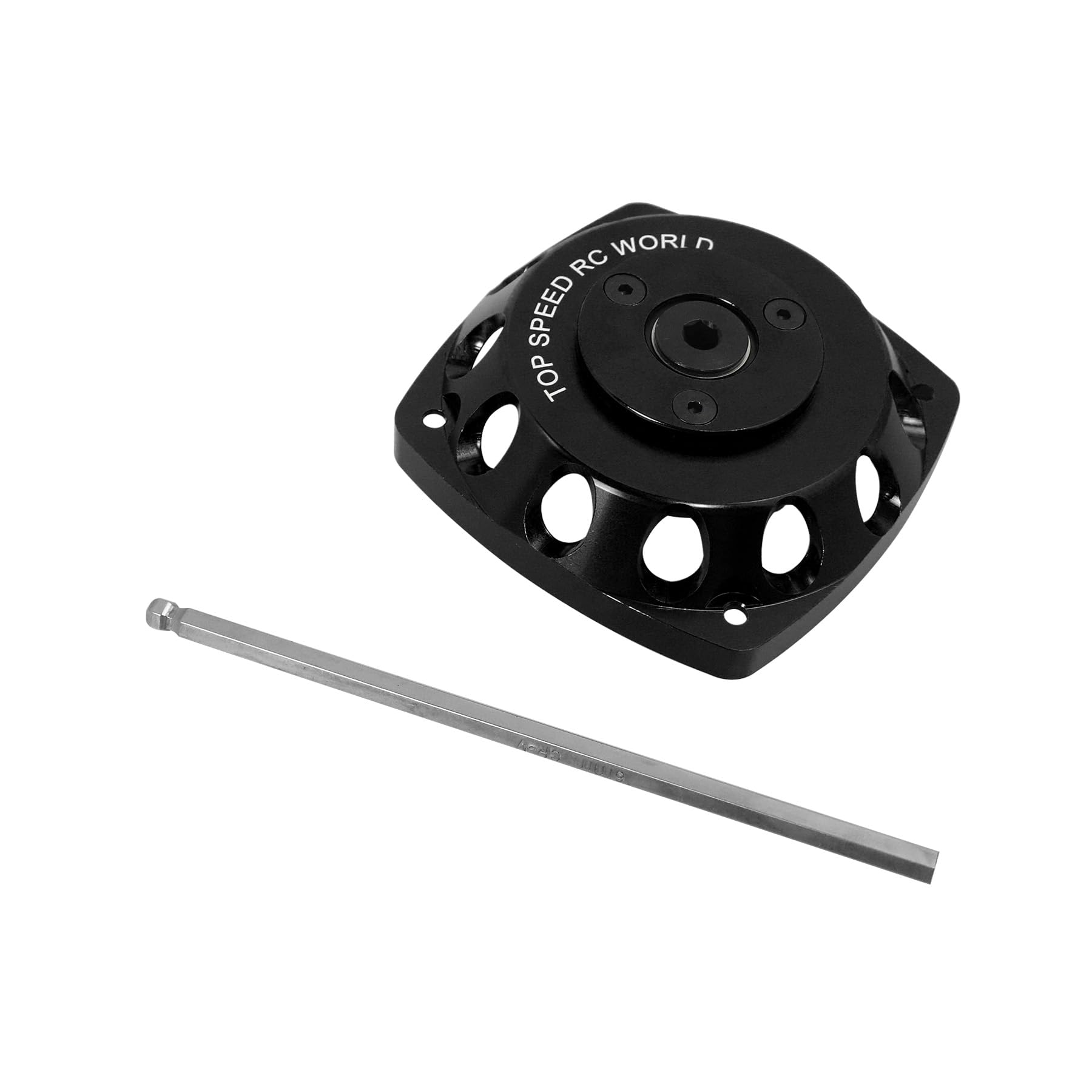 Rotor eléctrico CNC de aluminio RC arrancador para motores de 23-30.5CC 1/5 HPI Rovan BAJA LOSI RC piezas de coche (negro)