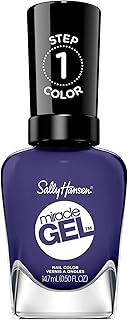 Miracle Gel Salon Quality Nail Polish | Gel-Like Formula, Two-Step System, No UV Light Needed, Long Lasting | Opaque, Glossy | 605 Desert Reign | Dark Purple Nail Color