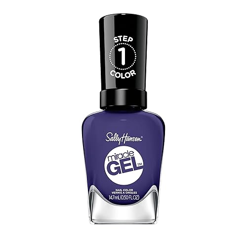Sally Hansen Miracle Gel - Esmalte de uñas de calidad de salón  Fórmula similar al gel, sistema de dos pasos, no necesita luz UV, larga duración