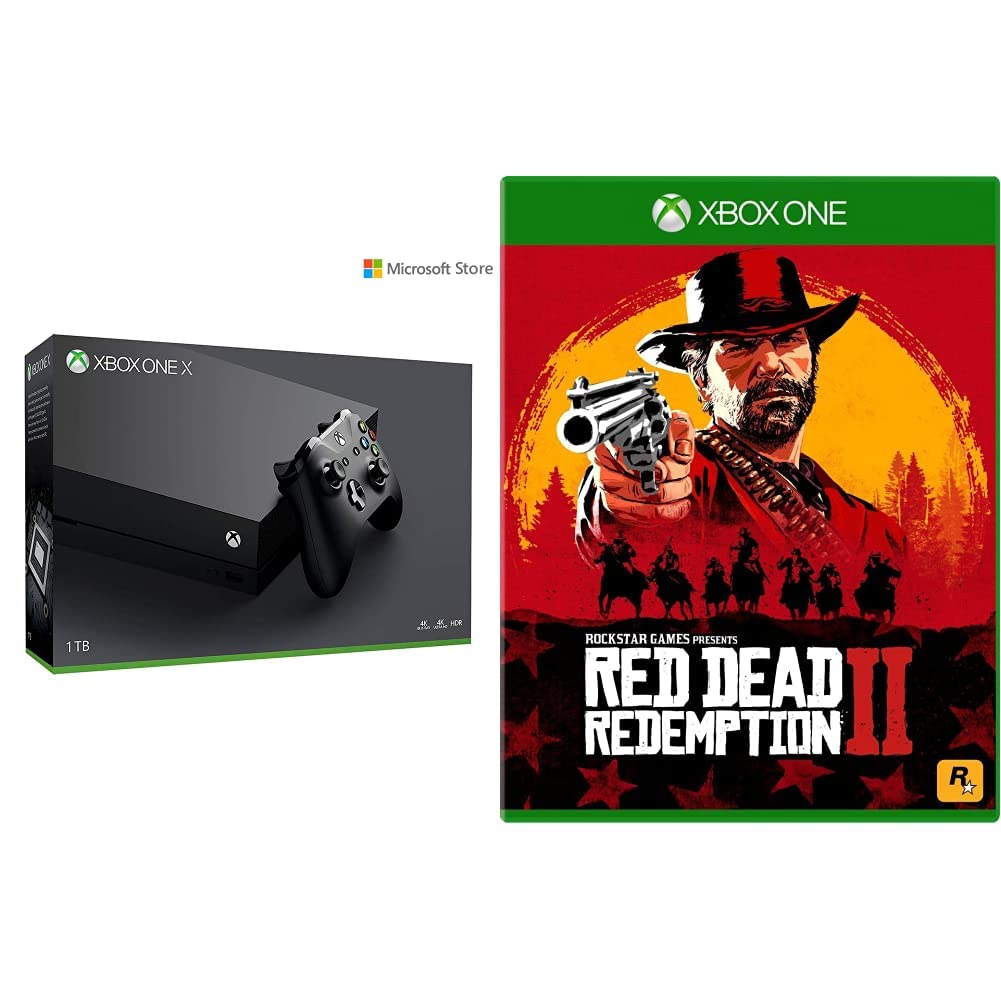 Microsoft Xbox One X 1TB Console+Red Dead Redemption 2 (Xbox One