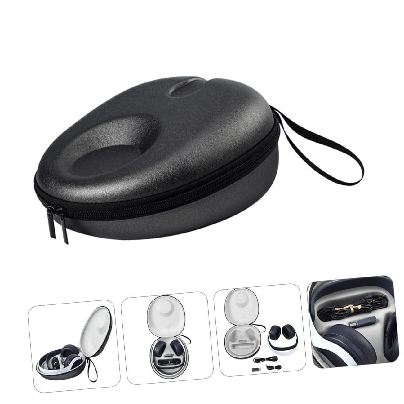EXCEART Bolso De Transporte para Auriculares Supraaurales Funda De Almacenamiento Pulse y PU