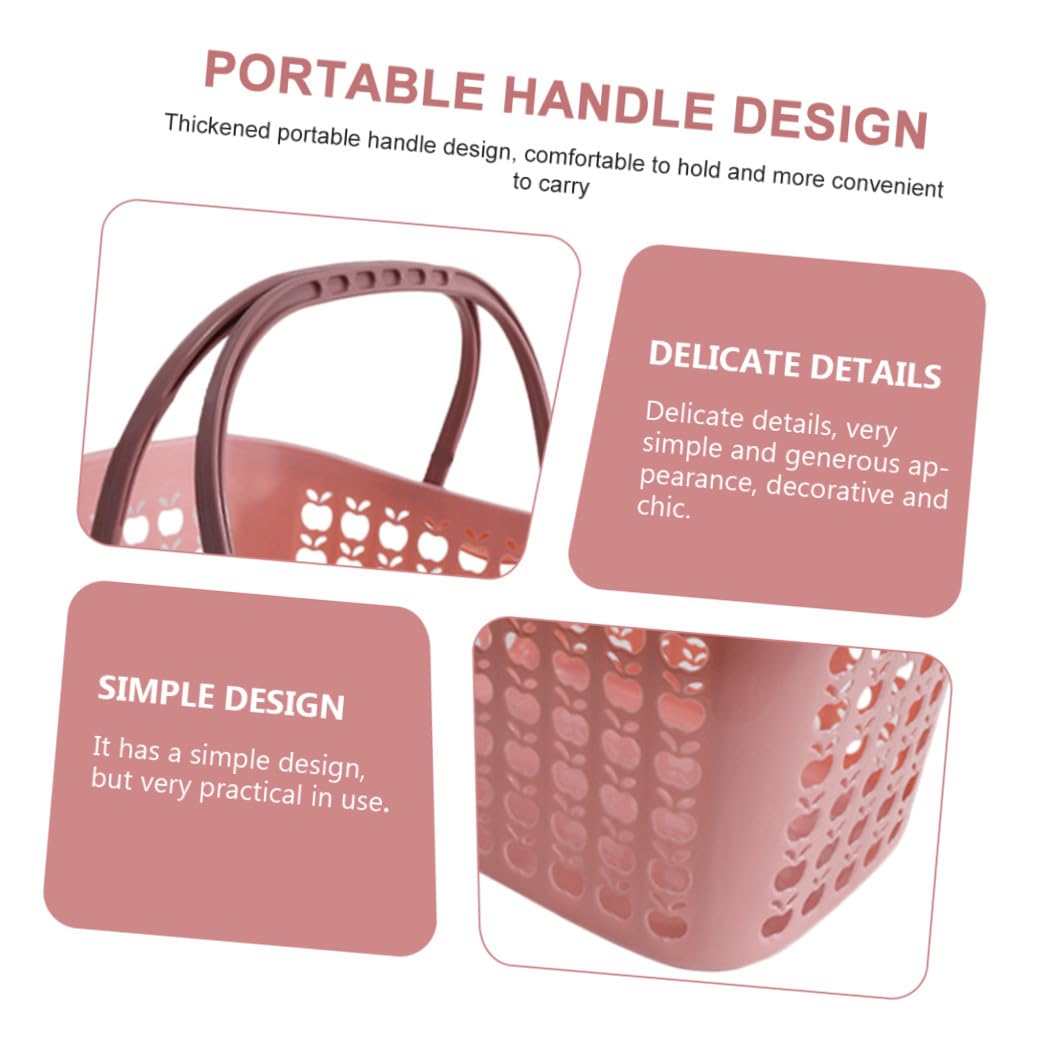 Baluue Einkaufskorb Aus Kunststoff 31x22,3x19cm Mit Ergonomischem Griff Für Obst Und Gemüse Vielseitiger Organizer Für Küche Bad Picknick Und Gartenpartys