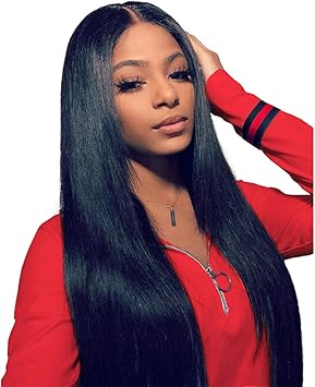 EB VIRGIN HAIR - Perruque Lace Wig Pinky Straight - 100% Human Virgin Hair